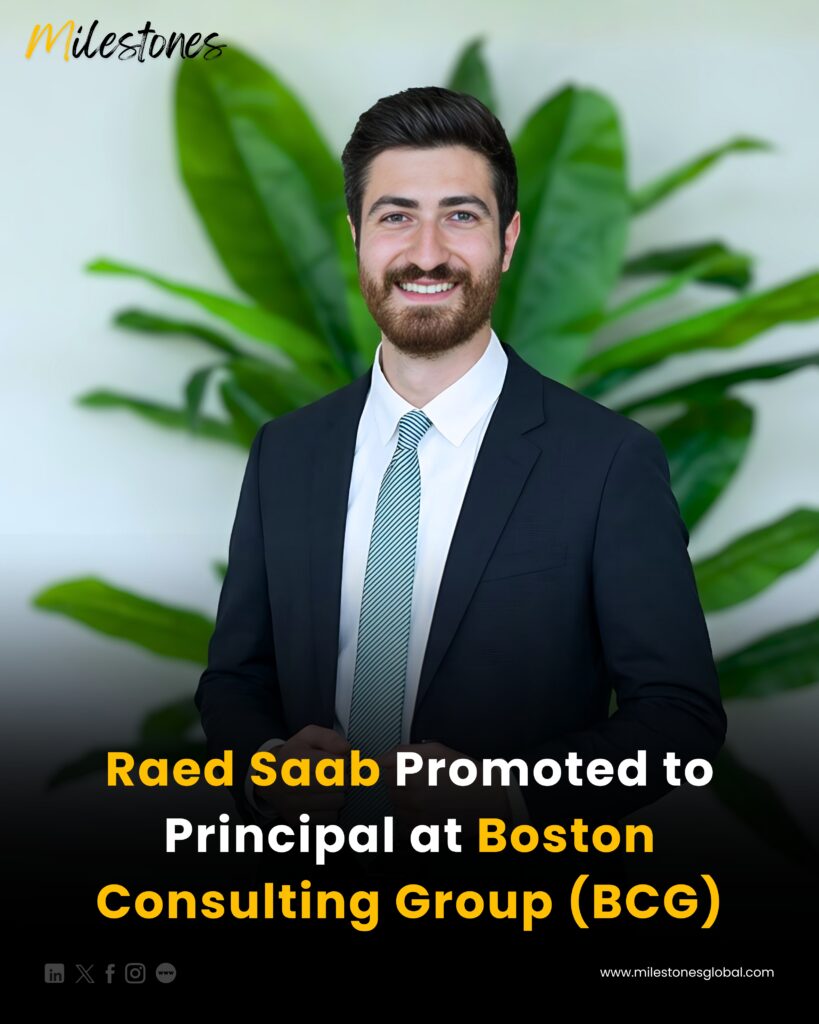 Raed Saab Promoted to Principal at Boston Consulting Group (BCG)